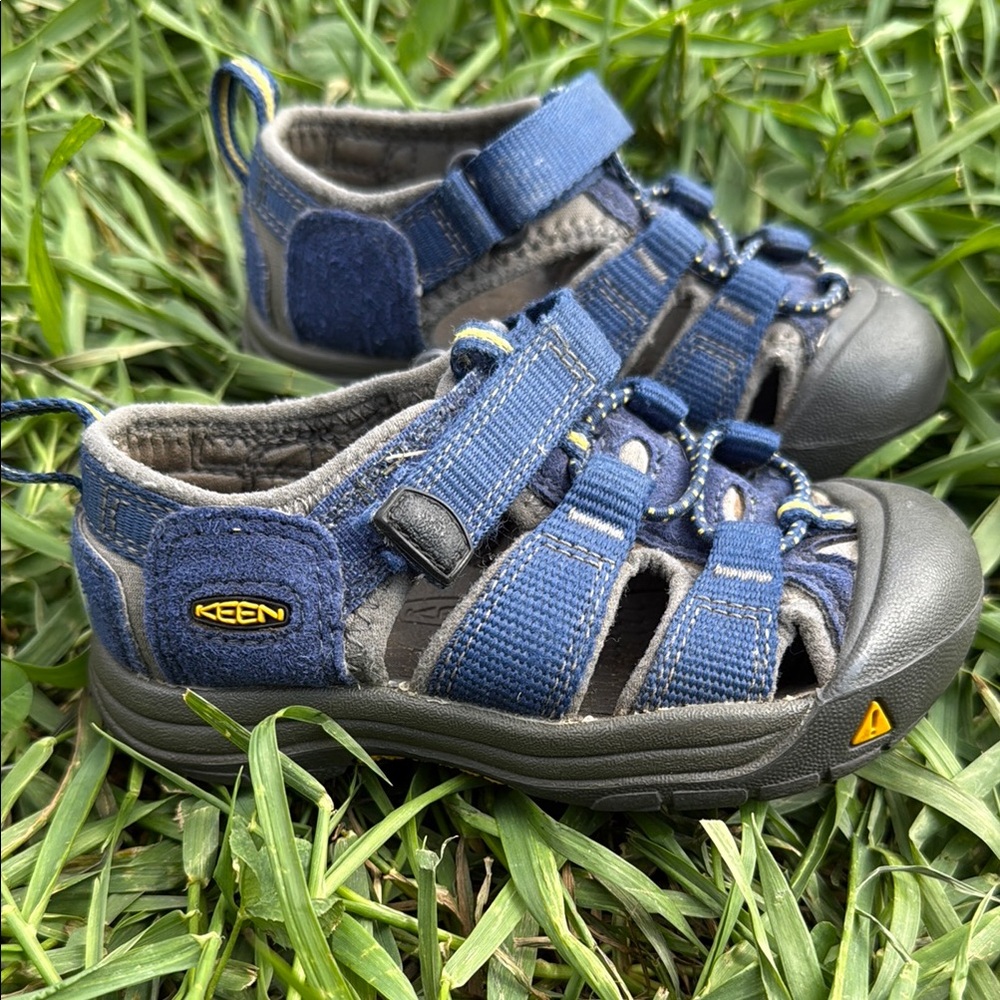 Keen Blue Outdoor Sandals with Protective Toe Caps